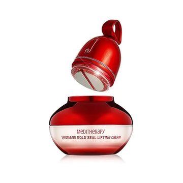 Shumage Gold Seal Lifting Cream & Microcurrent Device - Korean Skin Tightening & Anti-Aging