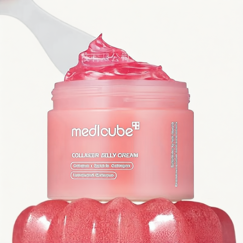 Medicube Collagen Elastic Jelly Cream - Viral Korean Glass Glow Moisturizer with Freeze-Dried Hydrolyzed Collagen & Niacinamide - Bouncy Gel Texture for Firming, Elasticity & 24HR Hydration - 110ml/3.71 fl oz