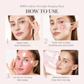 How to use Medicube PDRN Caffeine Overnight Wrapping Peel-Off Mask showing step-by-step nighttime skincare routine for firmer, hydrated skin