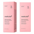 Medicube PDRN Pink Caffeine Overnight Wrapping Mask packaging showing front and side boxes designed for overnight skin repair and hydration