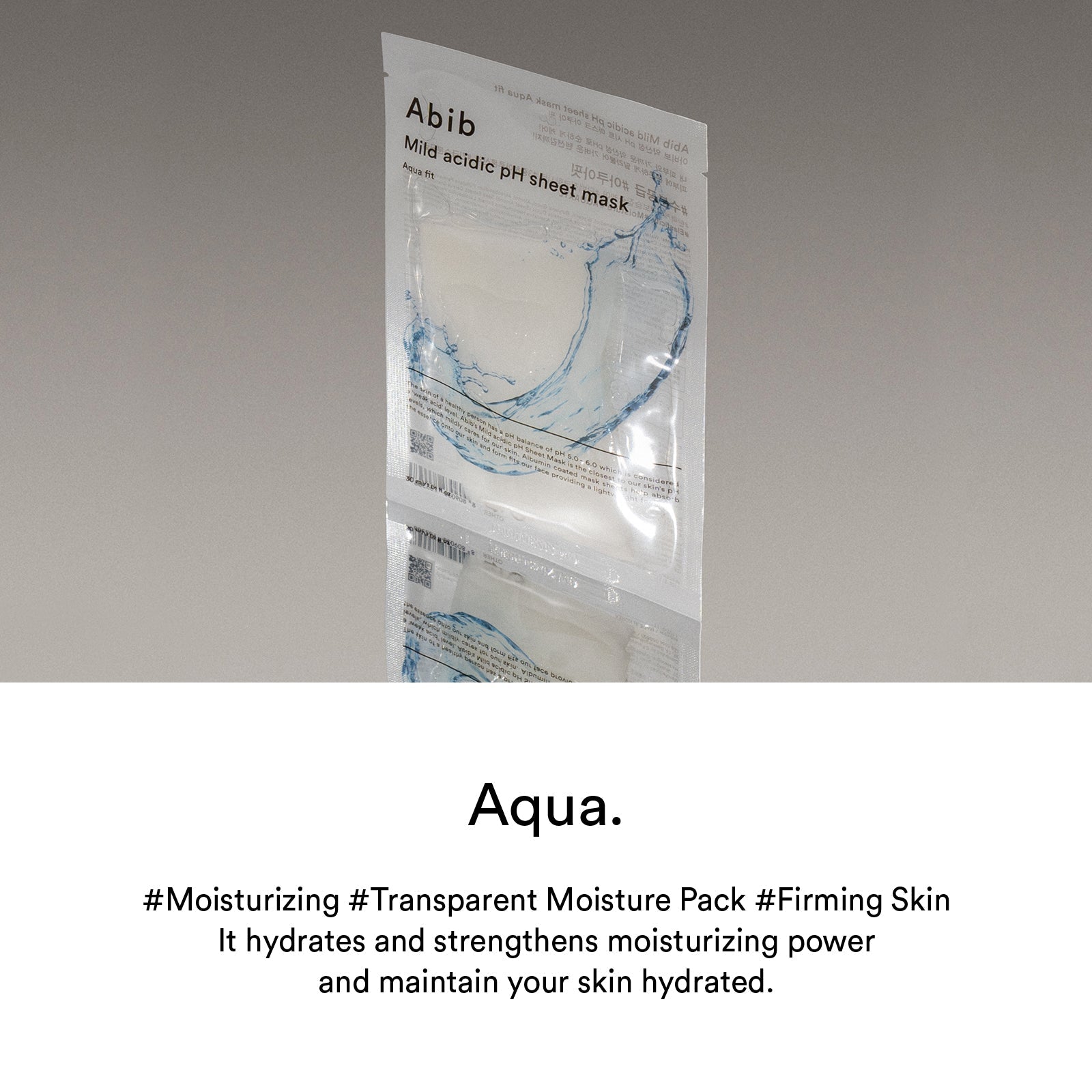 Mild Acidic Ph Sheet Mask Aqua Fit(10 Sheets)
