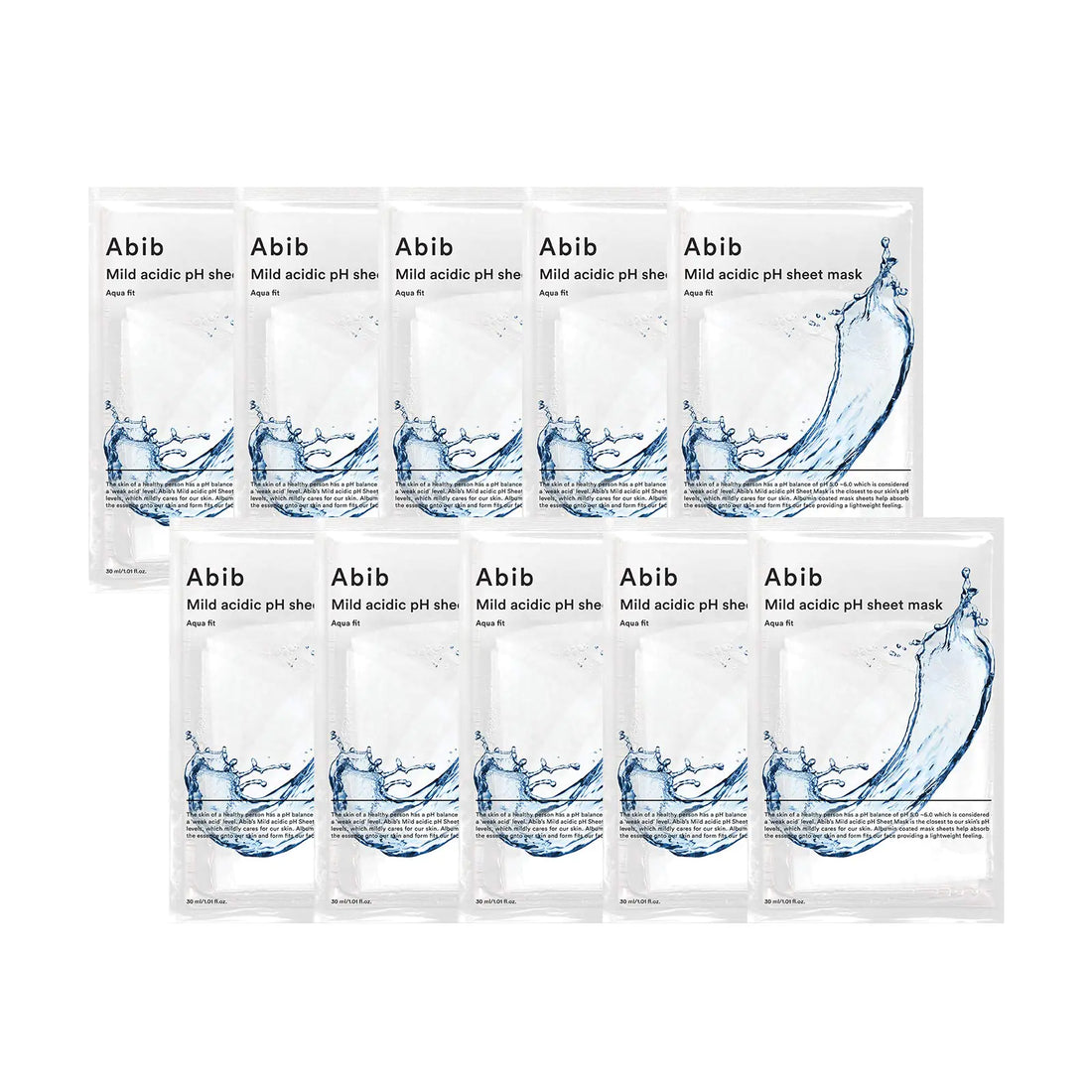 Abib Gummy Sheet Mask collagen milk sticker set featuring hydrating collagen sheet masks for plump, smooth skin